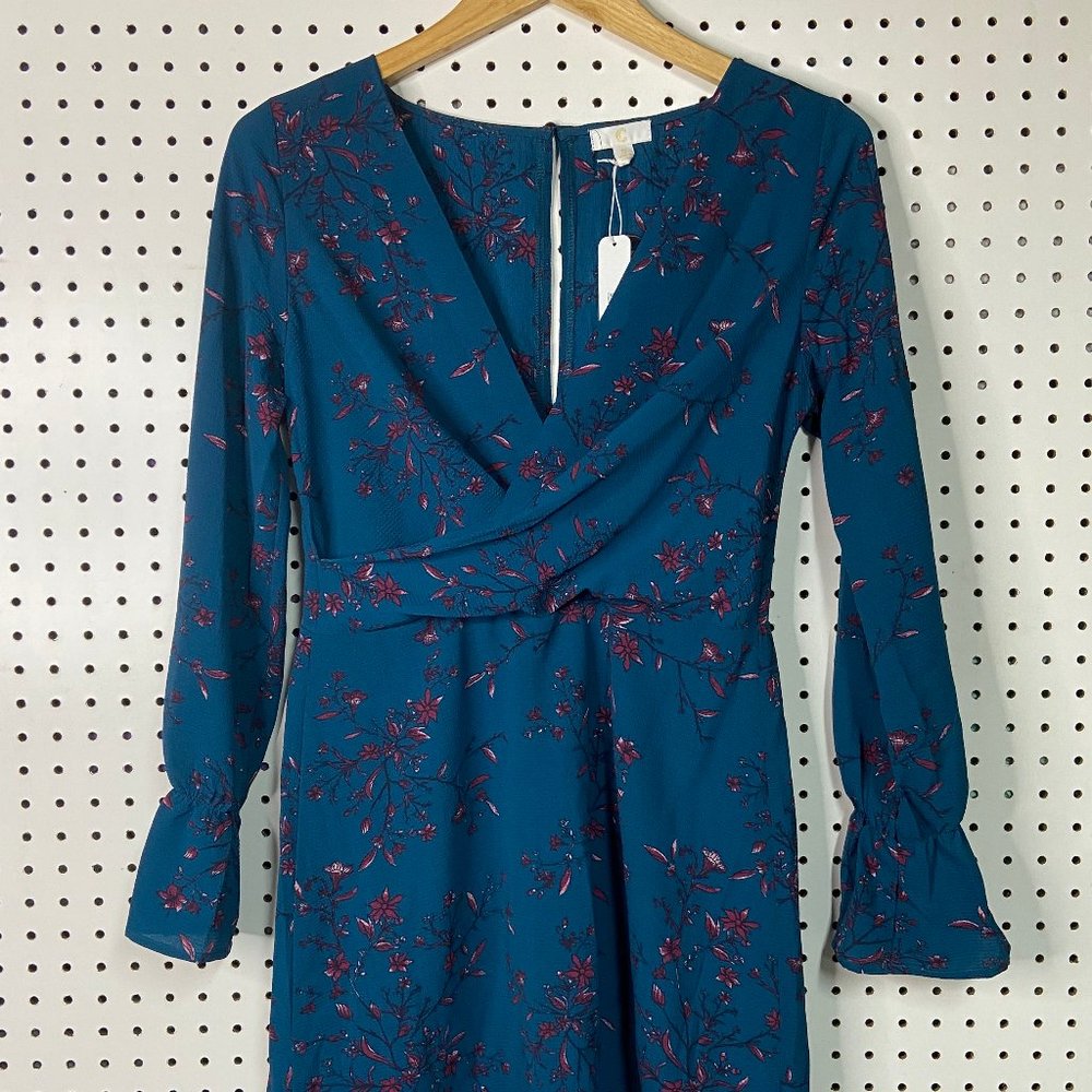 Charming Charlies Wrap Front Dress (Tags Attached)